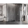 Mexen Lunar L cabină de duș pentagonală cu deschidere dreapta 100 x 80 cm, transparentă, crom - 831L-100P-080L-01-00-P