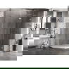 Mexen Lunar L cabină de duș pentagonală cu ușă batantă dreapta 100 x 90 cm, transparent, crom - 831L-100P-090L-01-00-P