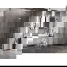 Mexen Lunar L cabină de duș pentagonală cu ușă batantă dreapta 100 x 90 cm, transparent, crom - 831L-100P-090L-01-00-P
