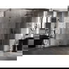 Mexen Lunar L cabină de duș pentagonală cu balamale pe dreapta 90x90 cm, transparent, gri armat periat - 831L-090P-090L-66-00-P