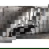 Mexen Lunar L, ötszögletű, jobbos zuhanykabin, 100x90 cm, átlátszó, selyemfényű szürkére kefélt - 831L-100P-090L-66-00-P