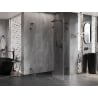 Cabină de duș pentagonală dreaptă Mexen Lunar L, 100 x 90 cm, transparent, negru - 831L-100P-090L-70-00-P