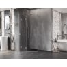 Mexen Lunar cabină de duș pentagonală cu ușă batantă stânga 90 x 90 cm, transparent, crom - 831-090L-090P-01-00-L