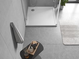 Mexen Flow cadă de duș pătrată slim 70 x 70 cm, alb lucios - 46S107070