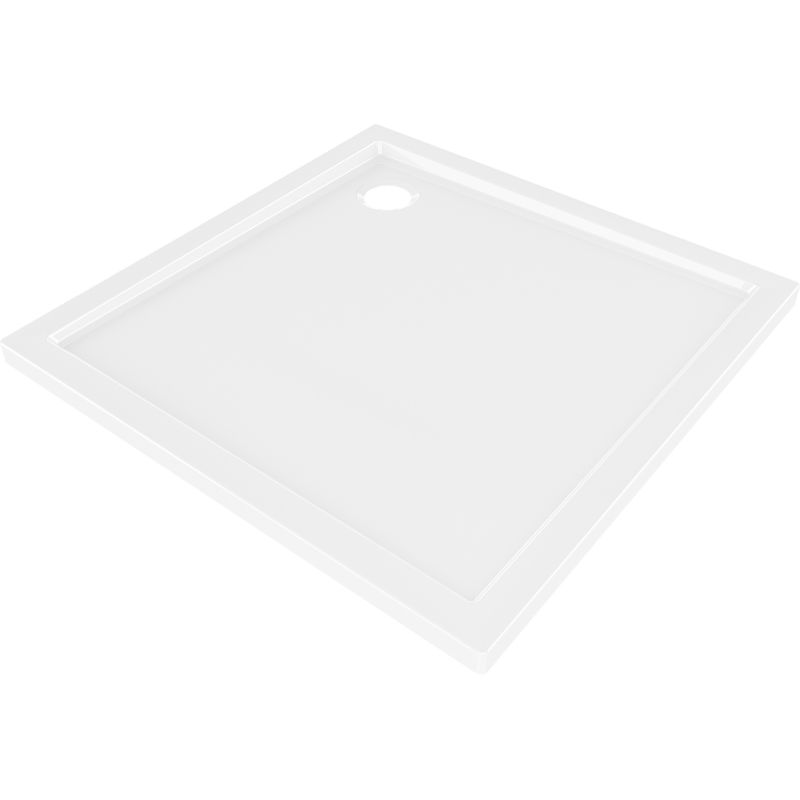 Mexen Flow cadă de duș pătrată slim 85 x 85 cm, alb lucios - 46S108585