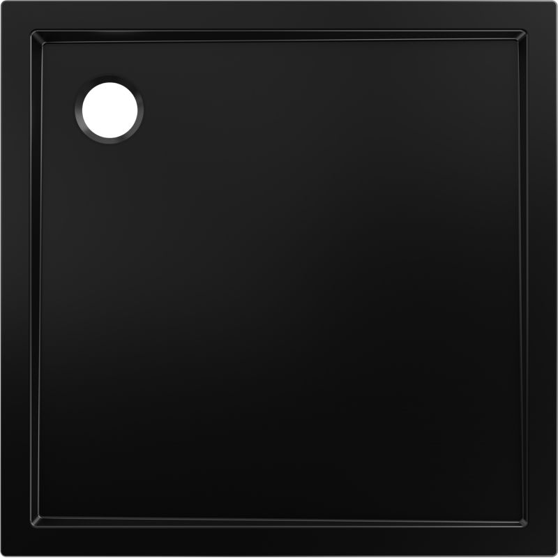 Mexen Flow cadă de duș pătrată slim 90 x 90 cm, negru mat - 46S709090