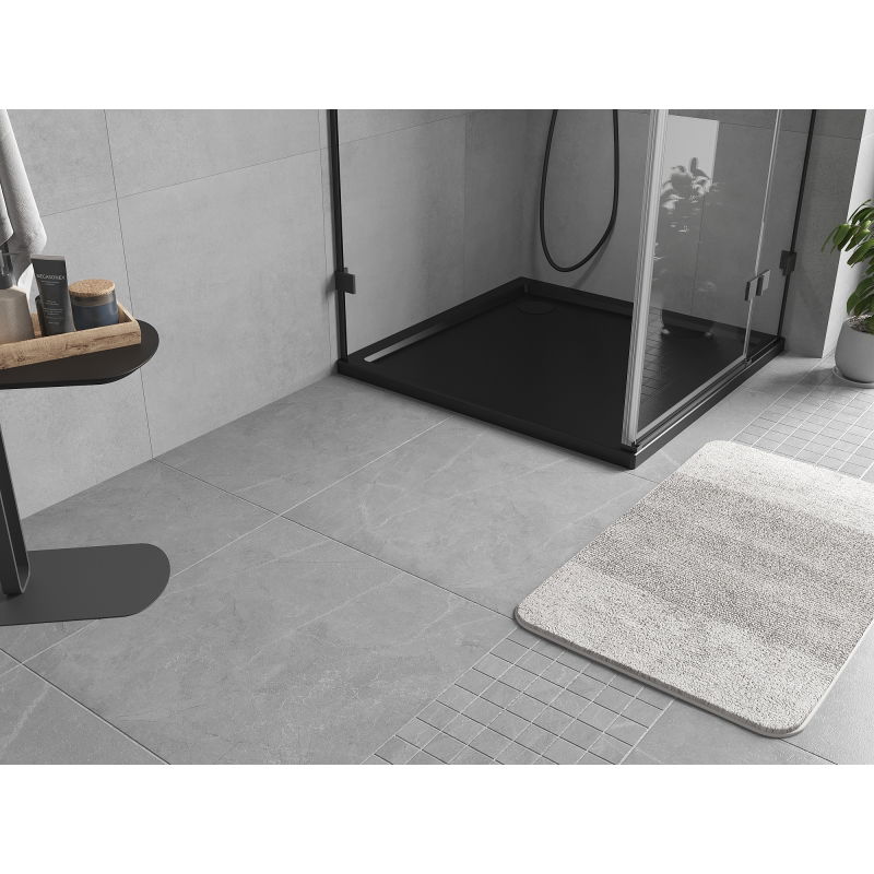 Mexen Flow cădiță de duș pătrată slim 95 x 95 cm, negru mat - 46S709595