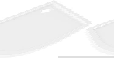 Mexen Flow cădiță de duș semicirculară slim 80 x 80 cm, alb lucios - 46Q108080