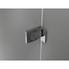 Mexen Lunar L cabina de duș semirotundă cu uși rabatabile 100 x 100 cm, transparent, crom - 833L-100L-100P-01-00