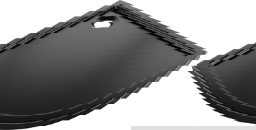 Mexen Flow brodzik semicircular slim 100 x 100 cm, negru mat - 46Q701010