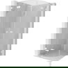 Mexen Lunar L cabină de duș semicirculară batantă 70 x 70 cm, transparent, albă - 833L-070L-070P-20-00