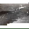 Mexen Lunar L cabină de duș semirotundă rabatabilă pe stânga 100 x 70 cm, transparentă, albă - 833L-100L-070P-20-00