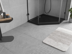 Mexen Flow cadă de duș pentagonală subțire 100 x 100 cm, negru mat - 46P701010