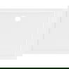 Mexen Flow téglalap alakú slim zuhanytálca 90 x 70 cm, fehér fényes - 46R107090