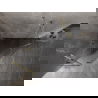 Mexen Lunar cabină de duș pentagonală, rabatabilă, stânga, 100 x 100 cm, transparentă, aurie - 831-100L-100P-50-00-L