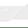 Mexen Flow cadă dreptunghiulară subțire 150 x 95 cm, alb lucios - 46R109515