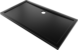 Mexen Flow cadă de duș dreptunghiulară slim 140 x 80 cm, negru mat - 46R708014