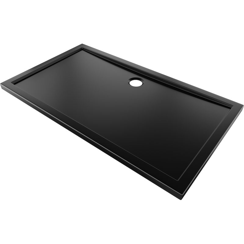 Mexen Flow cadă de duș dreptunghiulară slim 150 x 85 cm, negru mat - 46R708515