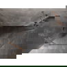 Mexen Lunar ötszögletű balra nyíló zuhanykabin 90 x 80 cm, átlátszó, csiszolt réz - 831-090L-080P-65-00-L