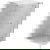 Mexen Lunar L cabină de duș semicirculară rabatabilă stânga 90 x 80 cm, transparent, auriu - 833L-090L-080P-50-00