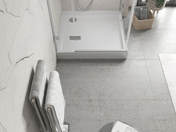 Mexen Flow+ brodzik pătrat 80 x 80 cm, alb lucios - 46S108080H