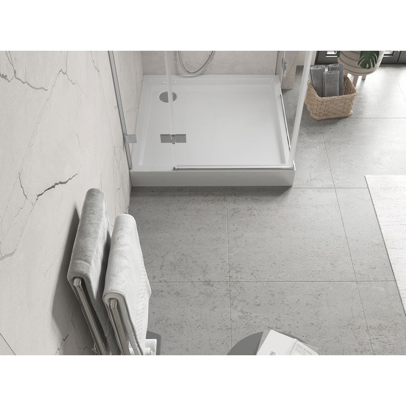 Mexen Flow+ cadă de duș pătrată 90 x 90 cm, alb lucios - 46S109090H