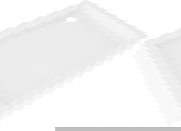 Mexen Flow+ négyzet alakú zuhanytálca 100 x 100 cm, fényes fehér - 46S101010H