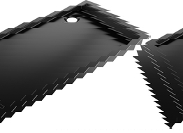 Mexen Flow+ cadă de duș pătrată 100 x 100 cm, negru mat - 46S701010H