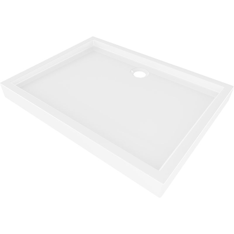 Cadă de duș dreptunghiulară Mexen Flow+ 100 x 70 cm, alb lucios - 46R107010H