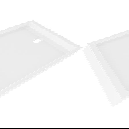 Mexen Flow+ cadă de duș dreptunghiulară 100 x 70 cm, alb lucios - 46R107010H