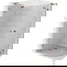 Mexen Lunar L cabină de duș semicirculară pivotantă stânga 100 x 80 cm, transparent, aur roz - 833L-100L-080P-60-00