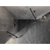 Mexen Lunar cabina de duș pentagonală cu balamale pe stânga 100 x 100 cm, transparentă, neagră - 831-100L-100P-70-00-L