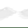 Tăvița de duș semicirculară Mexen Flow+ 100 x 100 cm, alb lucios - 46Q101010H