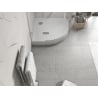 Tăvița de duș semicirculară Mexen Flow+ 100 x 100 cm, alb lucios - 46Q101010H