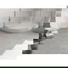 Tăvița de duș semicirculară Mexen Flow+ 100 x 100 cm, alb lucios - 46Q101010H