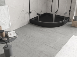 Mexen Flow+ cadă de duș semirotundă 90 x 90 cm, negru mat - 46Q709090H