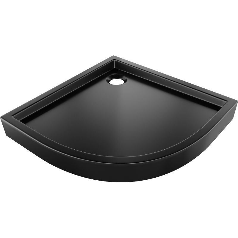 Mexen Flow+ cadă de duș semirotundă 100 x 100 cm, negru mat - 46Q701010H