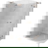 Mexen Lunar L cabină de duș semicirculară cu deschidere spre stânga 90 x 70 cm, transparent, cupru periat - 833L-090L-070P-65-00