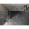 Mexen Lunar L félköríves zuhanykabin, balra nyíló ajtó 100 x 90 cm, átlátszó, gun gray csiszolt - 833L-100L-090P-66-00