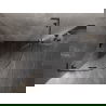 Mexen Lunar L cabină de duș semirotundă cu deschidere 100 x 100 cm, transparent, gri armă periat - 833L-100L-100P-66-00
