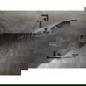 Mexen Lunar L cabină de duș semicirculară 80 x 80 cm, transparentă, neagră - 833L-080L-080P-70-00