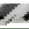 Cabină de duș Mexen Roma cu uși batante 80 x 80 cm, grafit, crom + cadă de duș Flat, negru - 854-080-080-01-40-4070