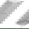 Mexen Lunar L cabină de duș semicirculară cu deschidere 80 x 80 cm, transparent, metal armat - 833L-080L-080P-95-00