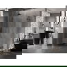 Mexen Lunar L cabină de duș semirotundă batantă stânga 100 x 80 cm, transparentă, metal tip armă - 833L-100L-080P-95-00