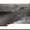 Mexen Lunar L félköríves nyíló zuhanykabin 100 x 100 cm, átlátszó, gun metal - 833L-100L-100P-95-00