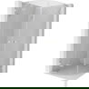 Mexen Lunar L cabină de duș semicirculară cu ușă batantă 70 x 70 cm, transparentă, nichel periat - 833L-070L-070P-97-00