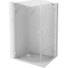Mexen Lunar L Cabină de duș semicirculară batantă stânga 100 x 90 cm, transparent, nichel periat - 833L-100L-090P-97-00