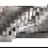 Mexen Lunar L cabină de duș semicirculară rabatabilă dreapta 80 x 70 cm, transparentă, crom - 833L-080P-070L-01-00