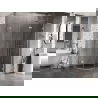 Mexen Lunar L cabină de duș semicirculară deschisă dreapta 90 x 80 cm, transparent, crom - 833L-090P-080L-01-00