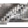 Mexen Lunar L cabină de duș semicirculară rabatabilă dreapta 100 x 90 cm, transparent, crom - 833L-100P-090L-01-00
